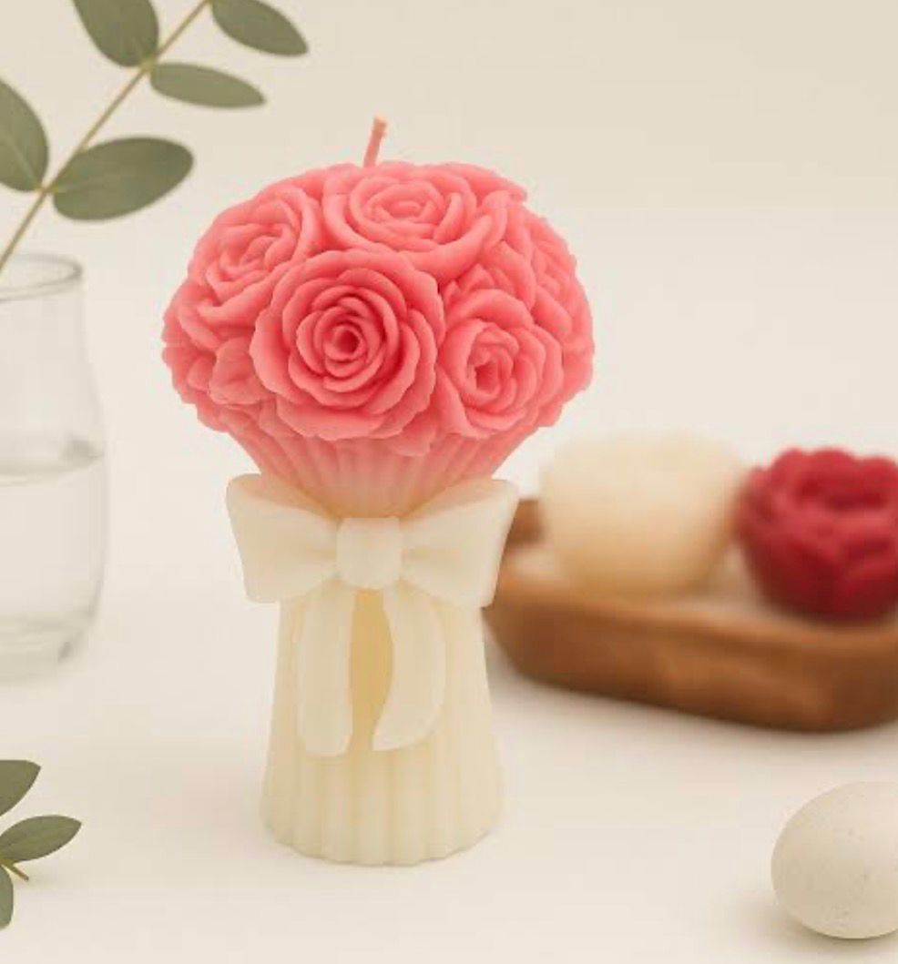 Bouquet candle