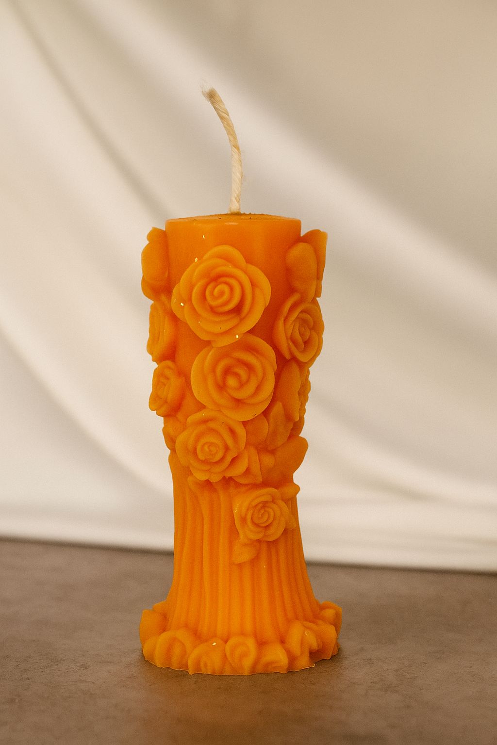 rose pillar candle