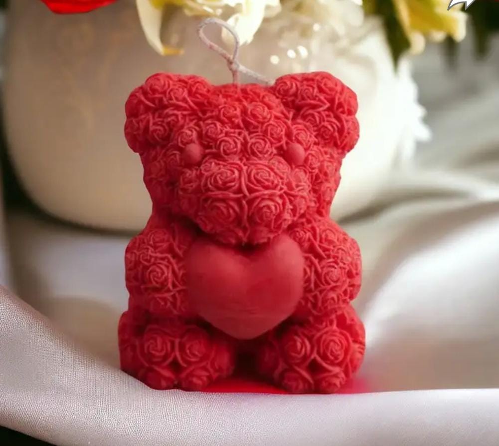 Teddy bear scented candles