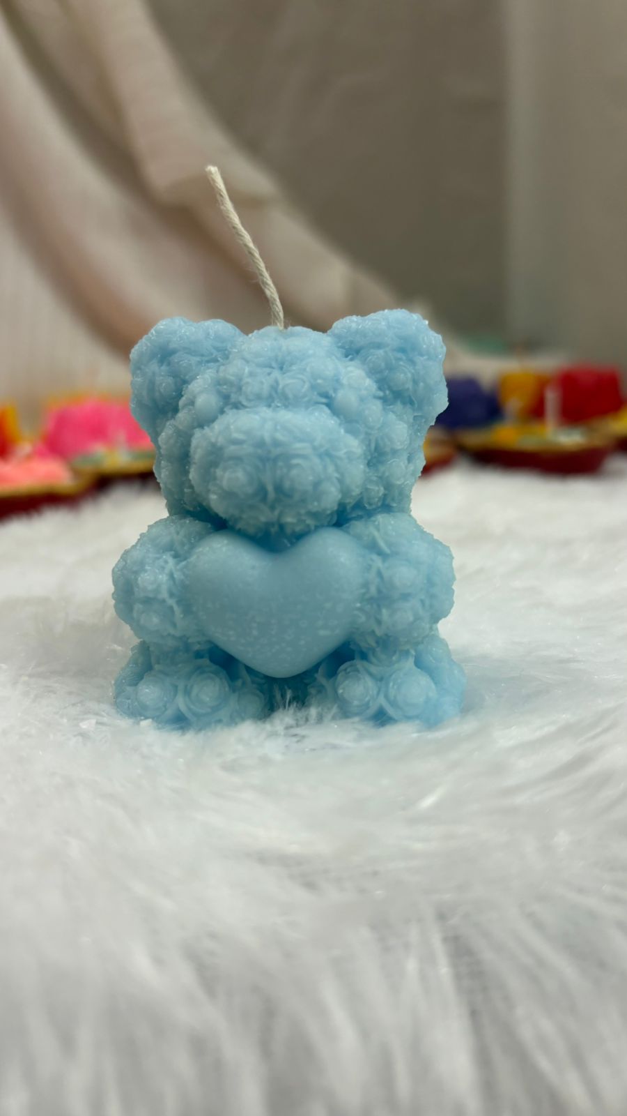 Teddy bear scented candles