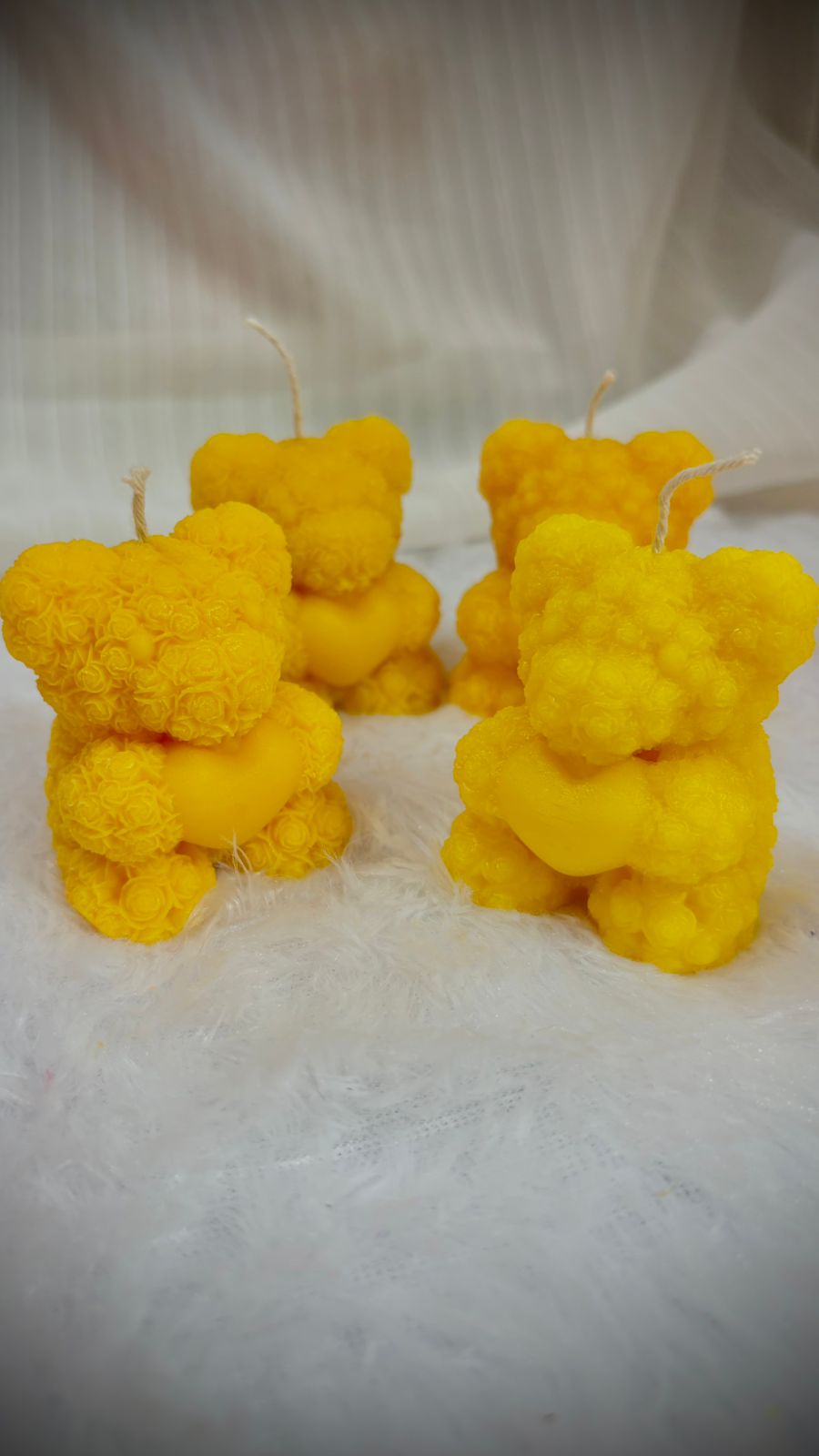 Teddy bear scented candles
