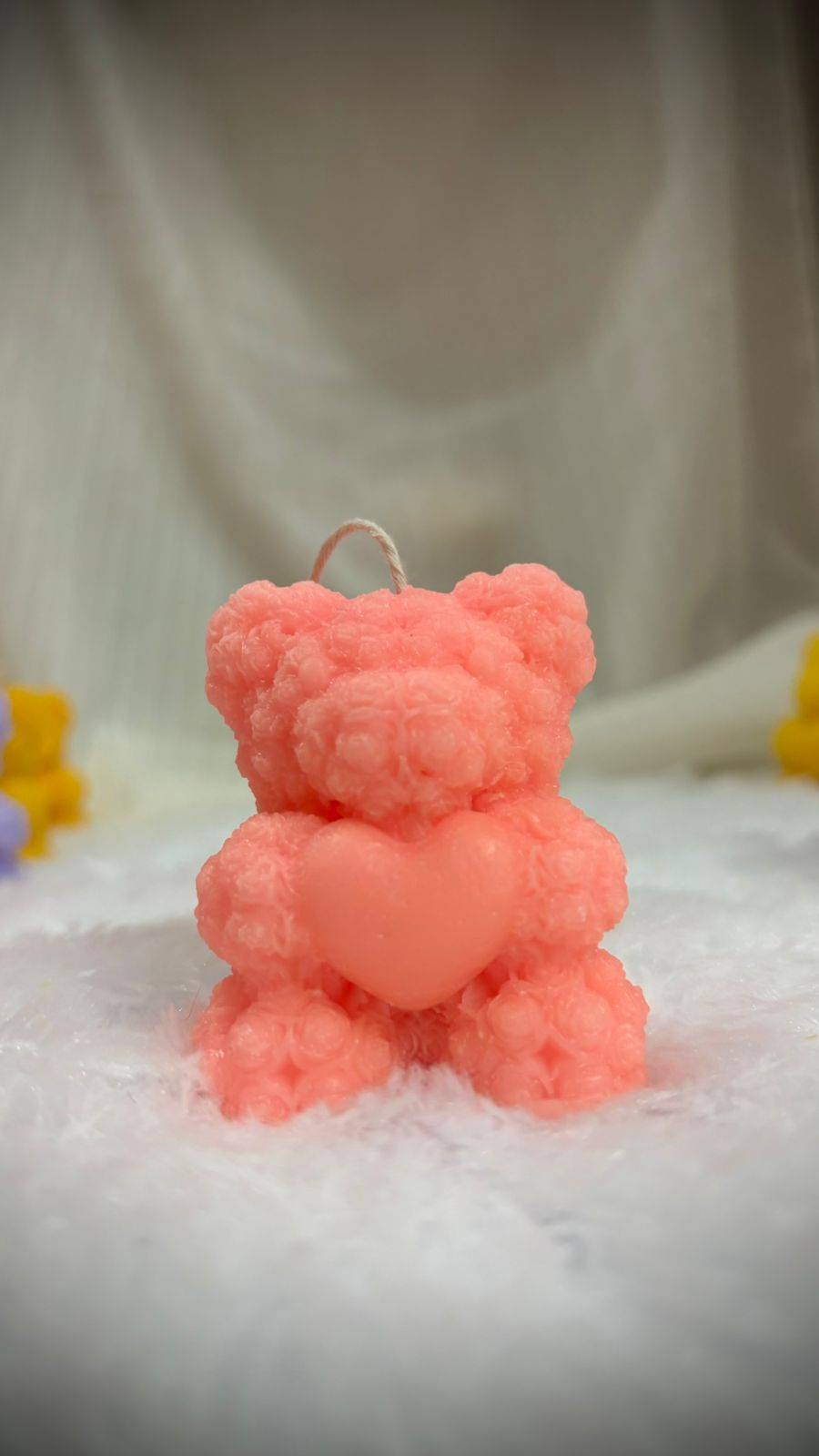 Teddy bear scented candles