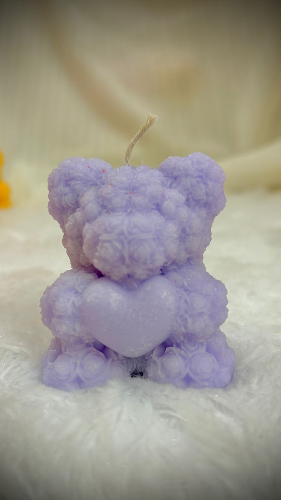 Teddy bear scented candles