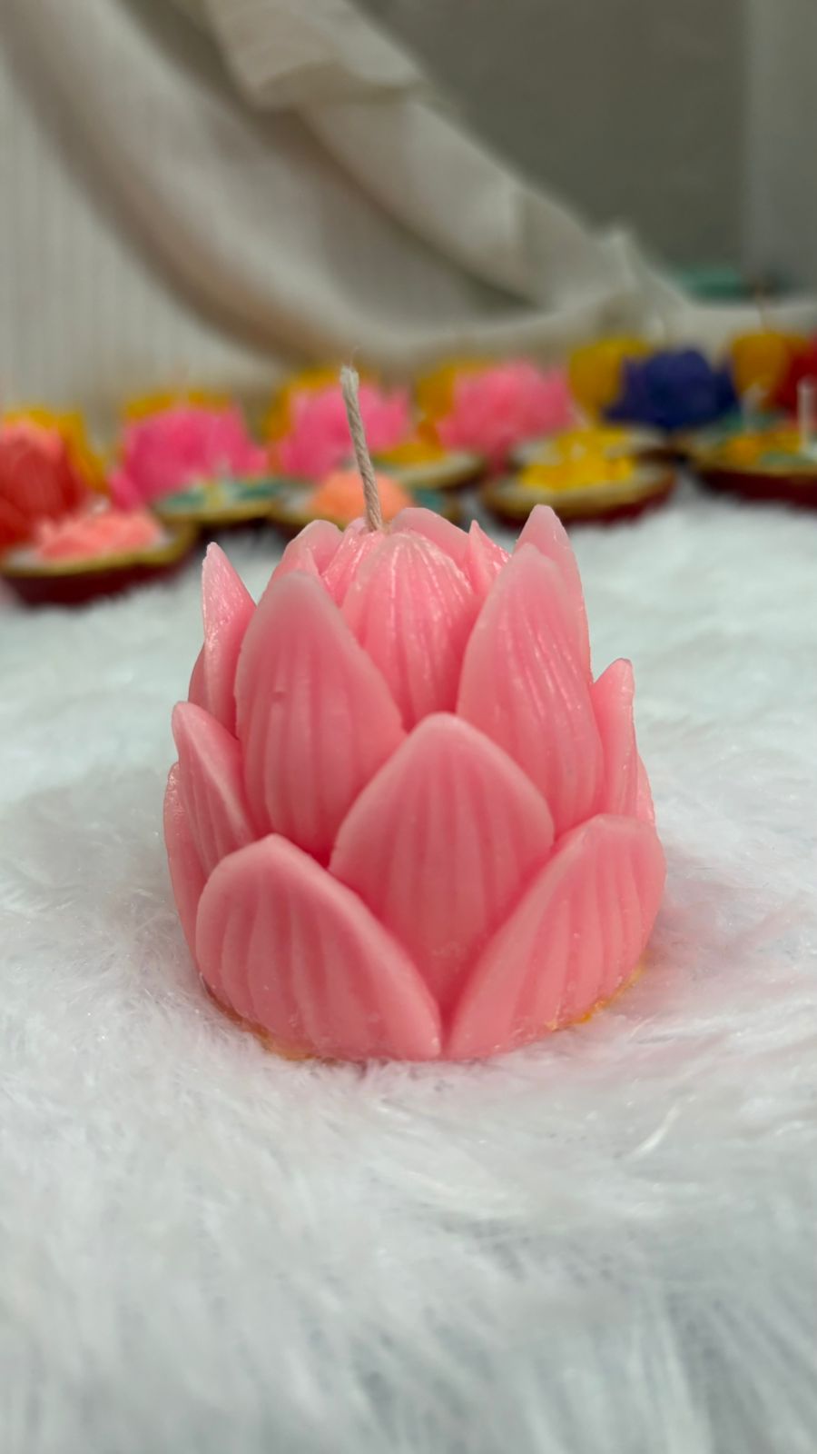 lotus candle (set of 2)