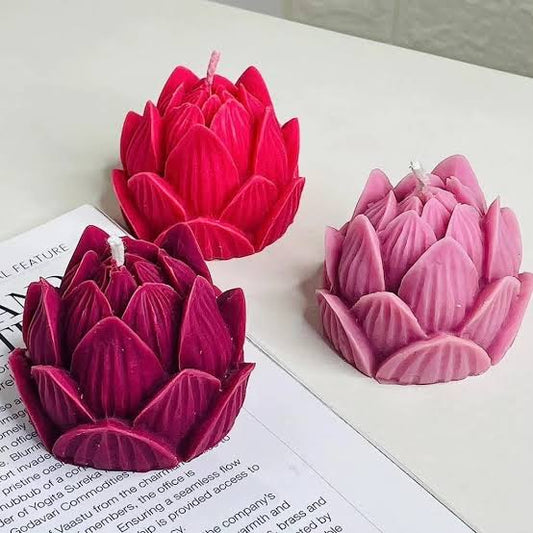 lotus candle (set of 2)