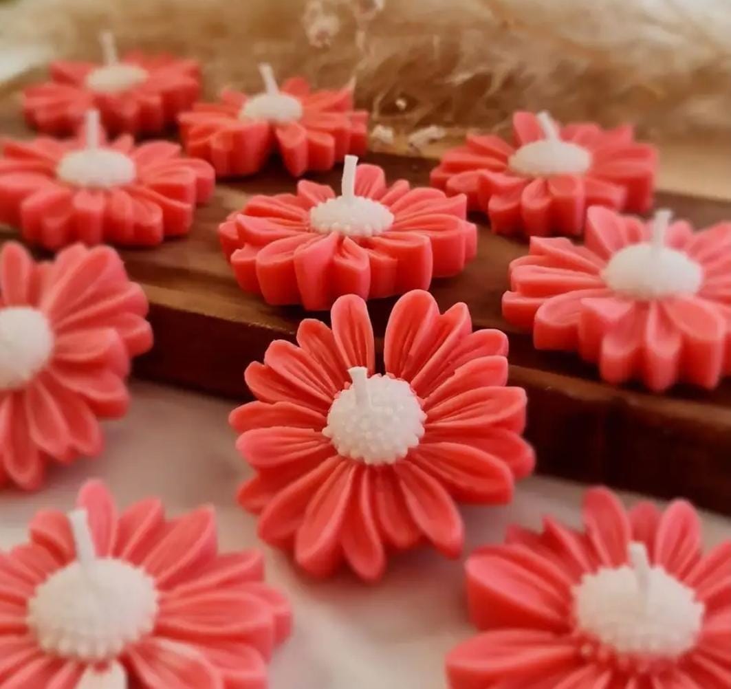 Daisy candle (Set of 4)