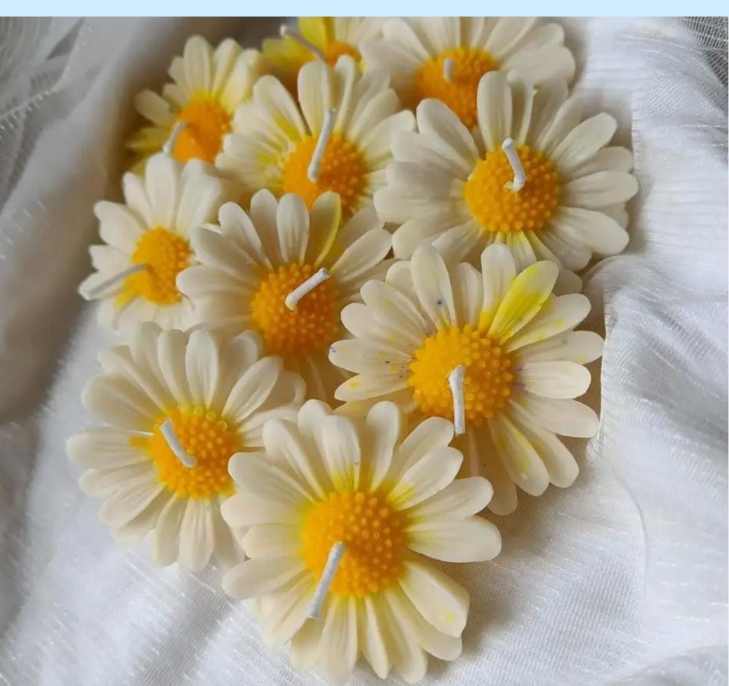 Daisy candle (Set of 4)