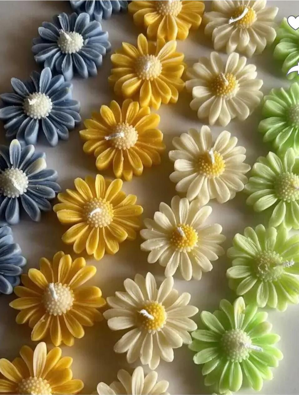 Daisy candle (Set of 4)