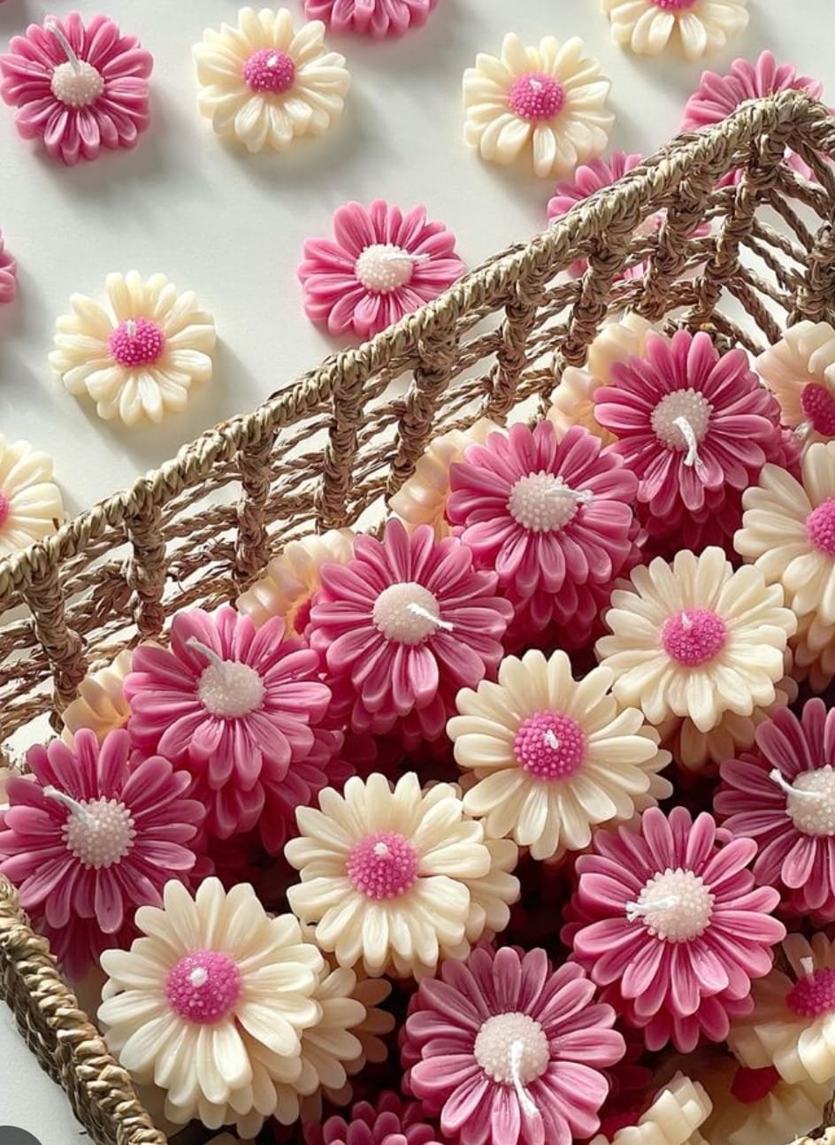 Daisy candle (Set of 4)
