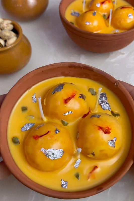 rasmalai candle
