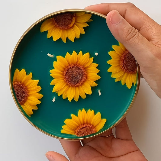 sunflower urli candle (6.5inch)