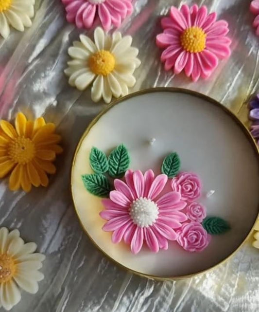 flower urli candle