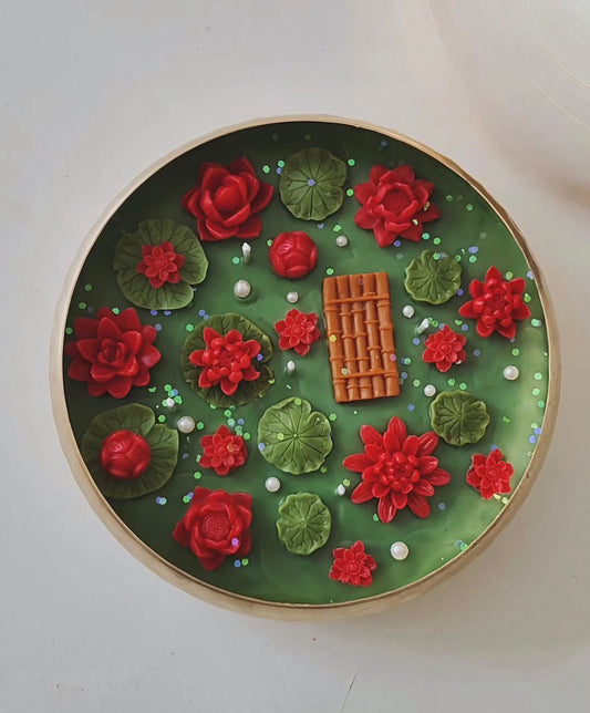 lotus urli candle